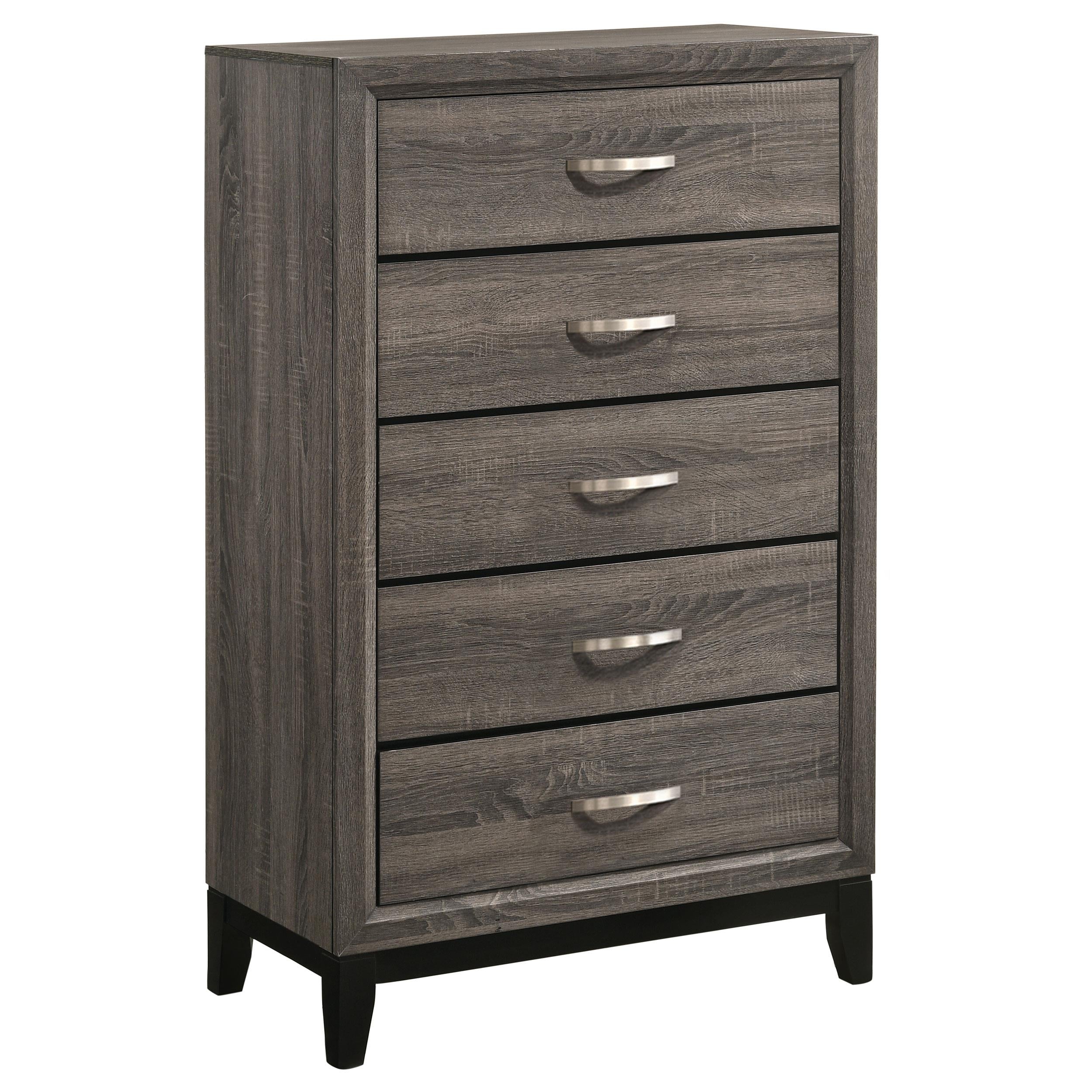  Coaster Furniture Watson 212425 5-Drawer Bedroom Chest - Grey Oak IMAGE 1