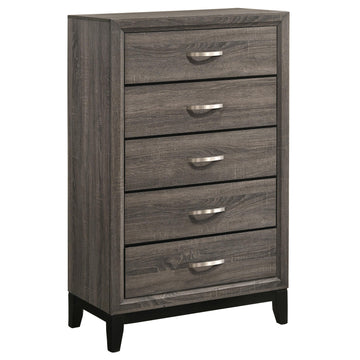  Coaster Furniture Watson 212425 5-Drawer Bedroom Chest - Grey Oak IMAGE 1