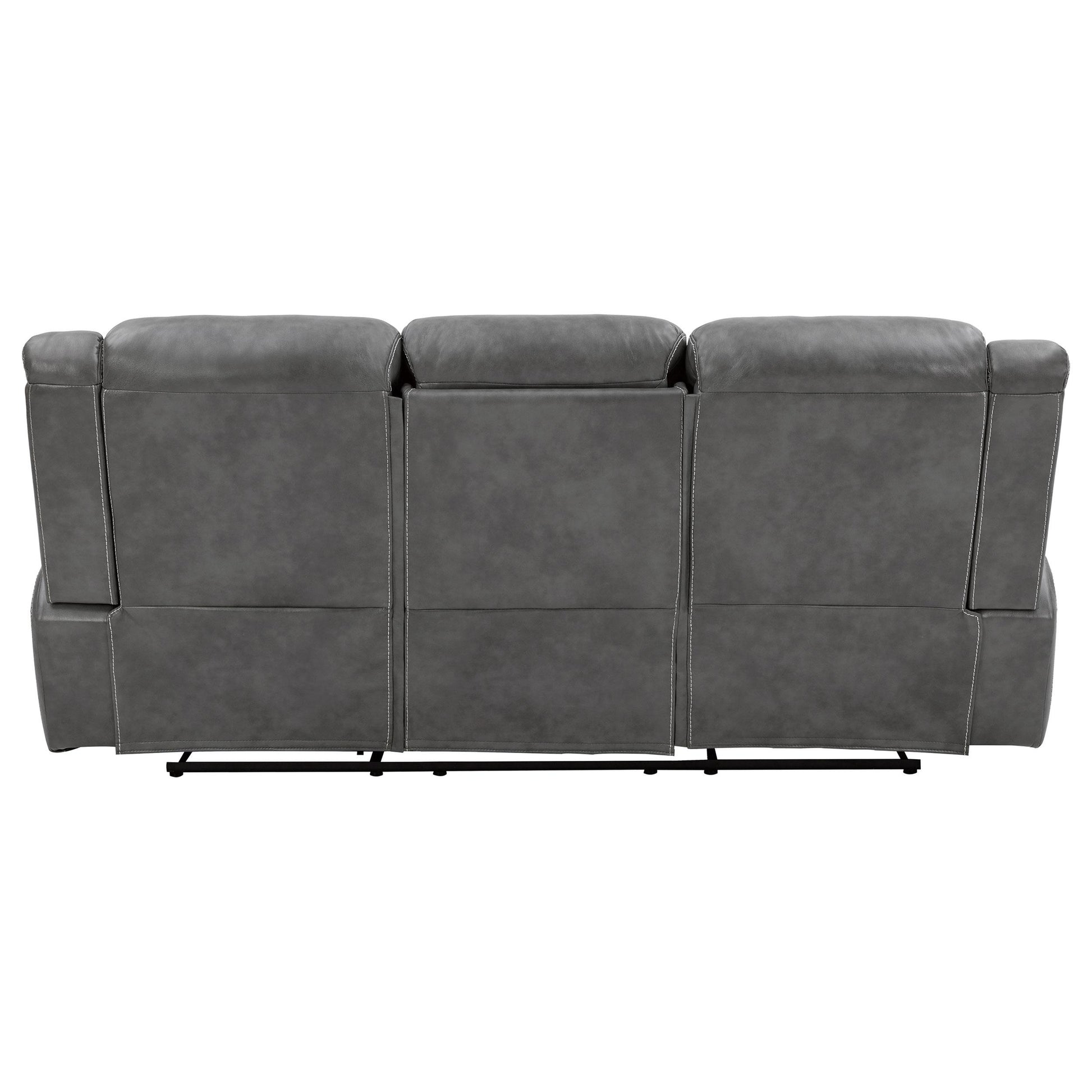  Coaster Furniture Conrad 650354 Upholstered Padded Arm Motion Sofa - Grey IMAGE 5