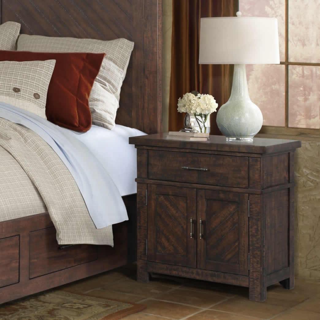  Elements International Jax 1-Drawer Nightstand JX600NS IMAGE 1