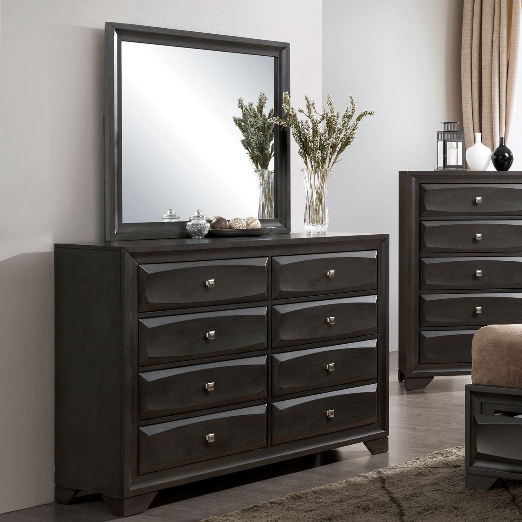  Furniture of America Clotilde Dresser Mirror CM7553M IMAGE 4