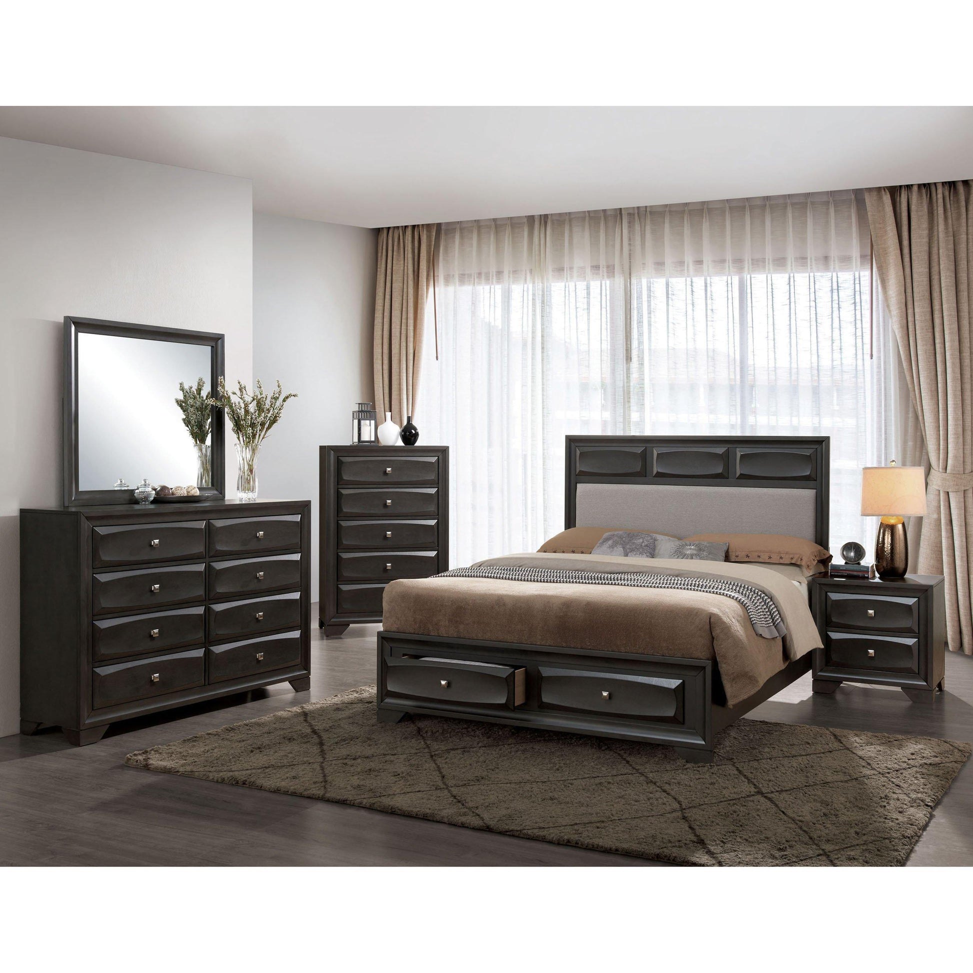  Furniture of America Clotilde Dresser Mirror CM7553M IMAGE 5