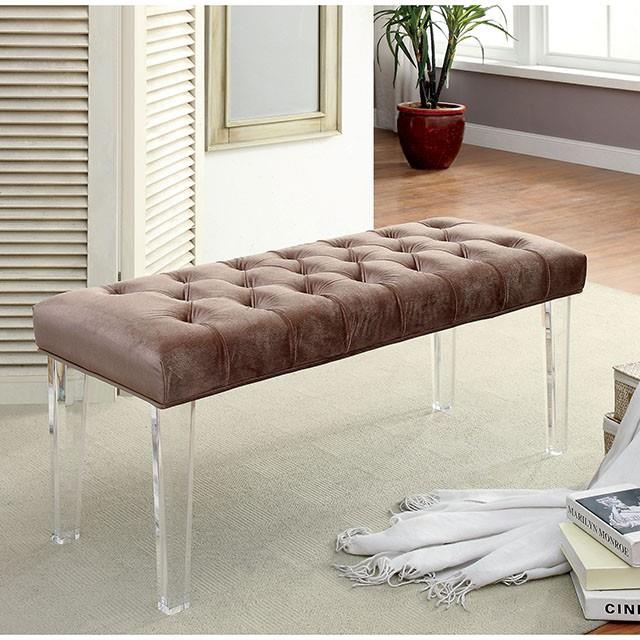  Furniture of America Mahony Bench CM-BN6202BR IMAGE 1