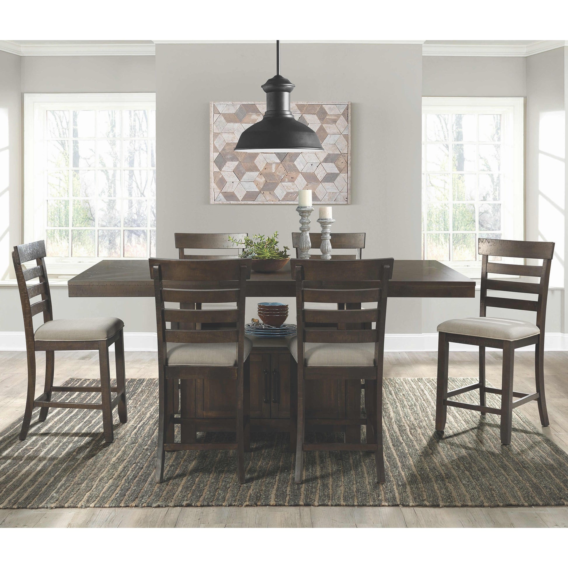  Elements International Colorado Counter Height Dining Table with Pedestal Base DCO100CDTTB IMAGE 4