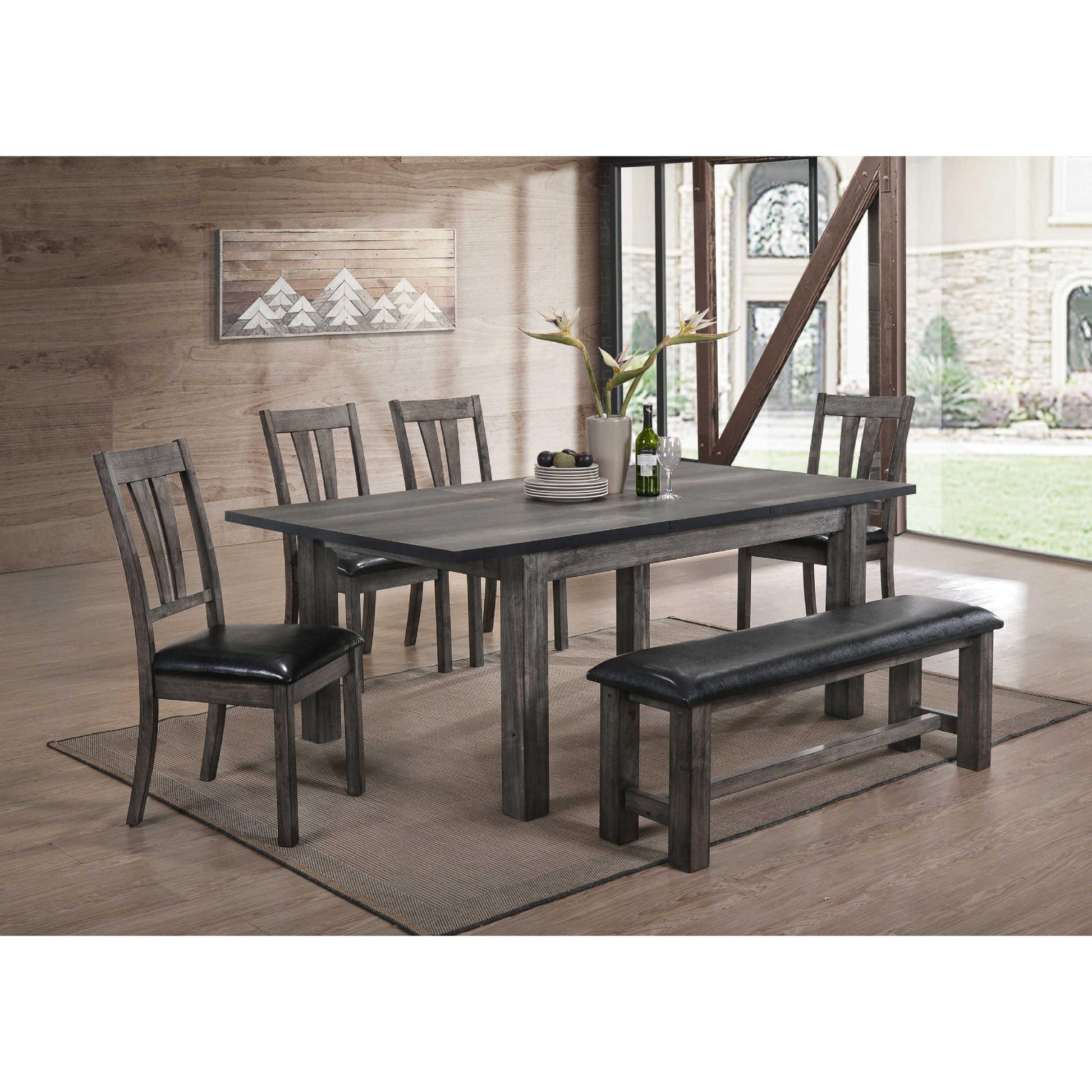  Elements International Nathan Dining Chair DNH100SCPVS IMAGE 5
