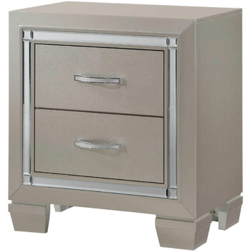  Elements International Platinum 2-Drawer Kids Nightstand LT111NS IMAGE 1