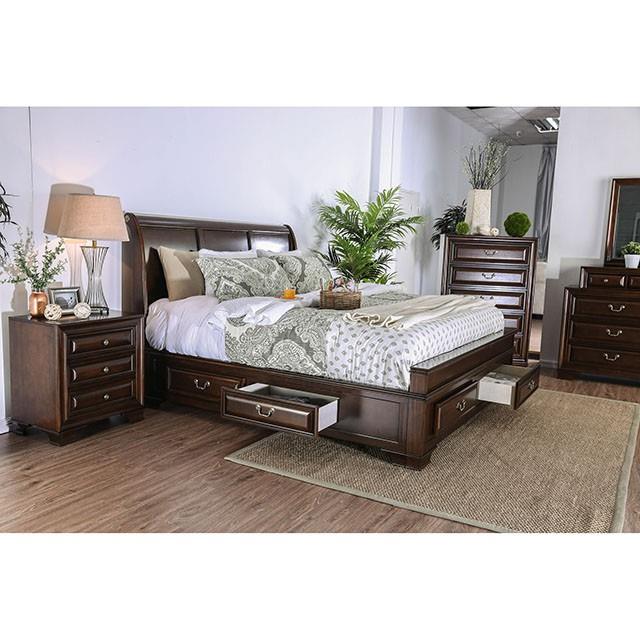  Color_Brown Cherry  Size_King  -- Brandt CM7302CH-EK King Bed IMAGE 4