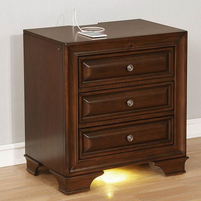  Furniture of America Brandt 3-Drawer Nightstand CM7302CH-N IMAGE 5