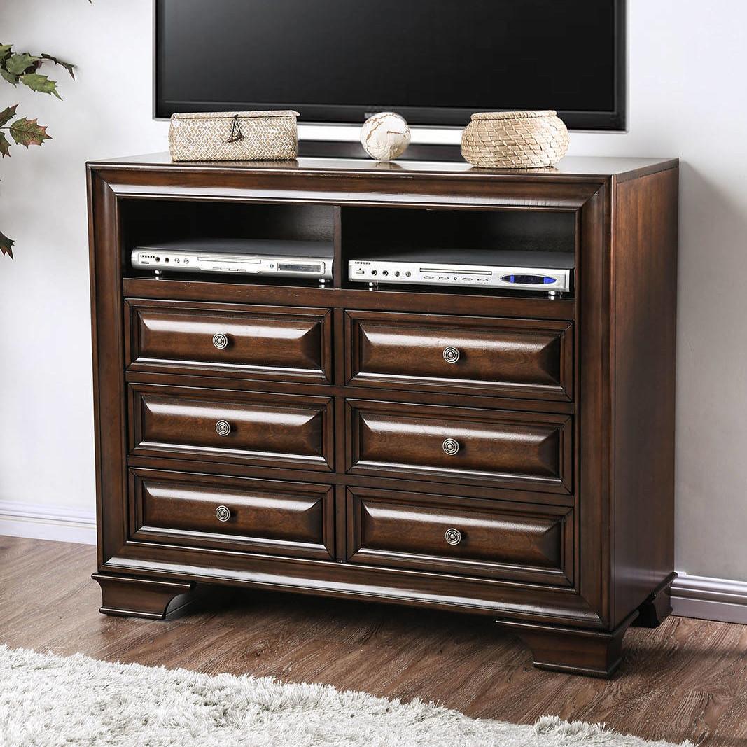  Furniture of America Brandt 6-Drawer Media Chest CM7302CH-TV IMAGE 1