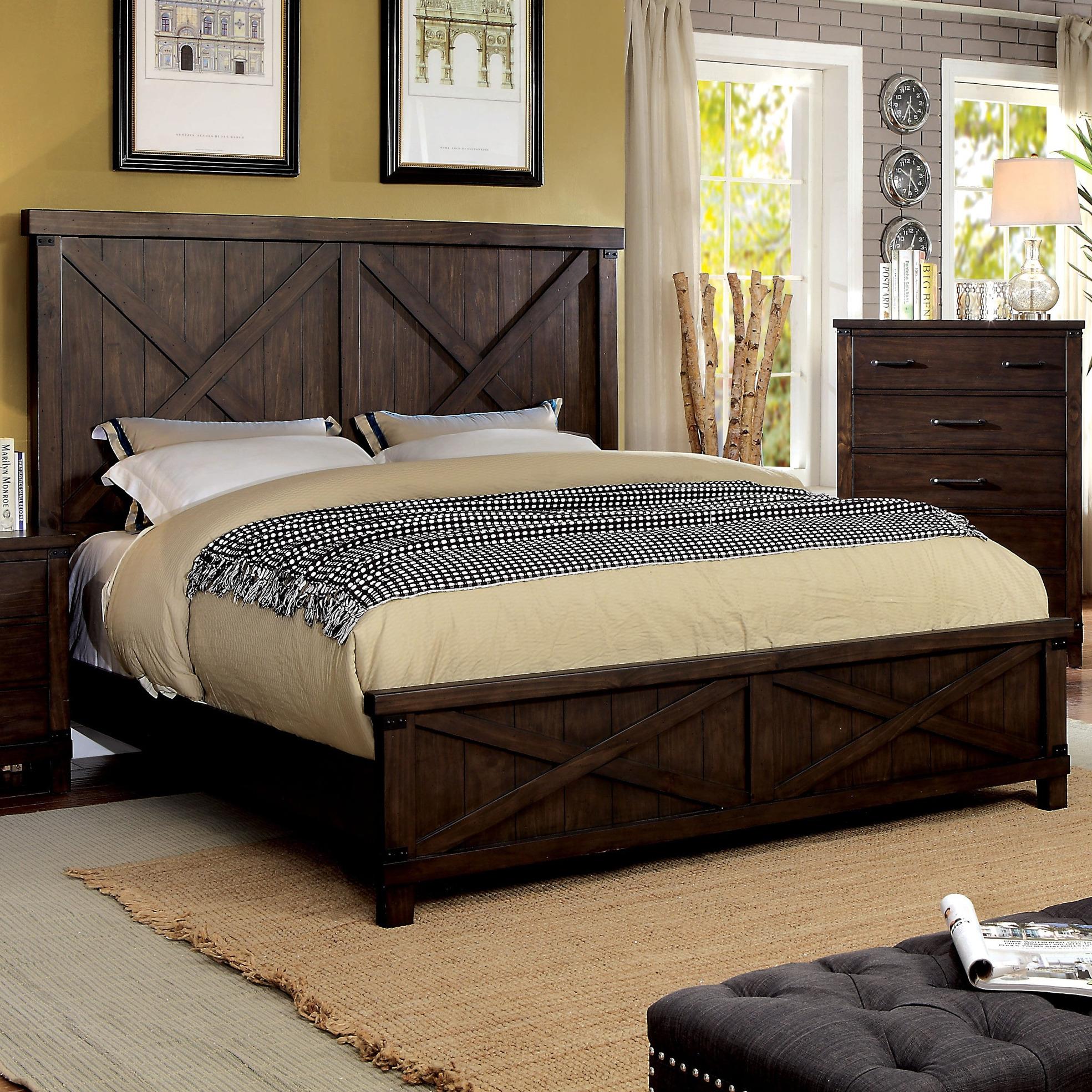  Color_Dark Walnut  Size_Queen  -- Bianca CM7734Q Queen Bed IMAGE 2