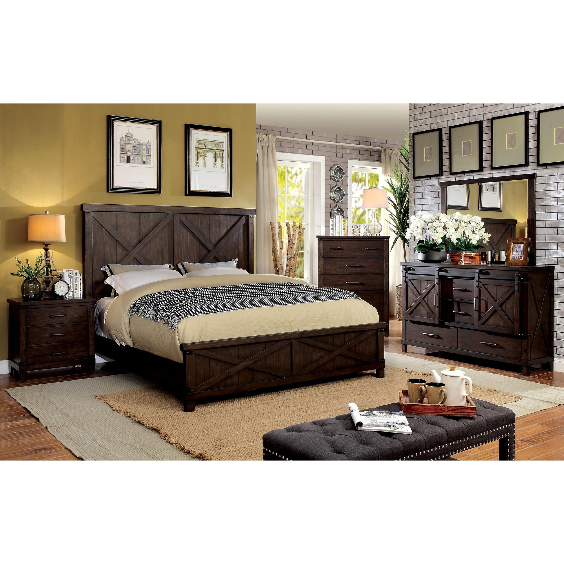  Color_Dark Walnut  Size_Queen  -- Bianca CM7734Q Queen Bed IMAGE 5