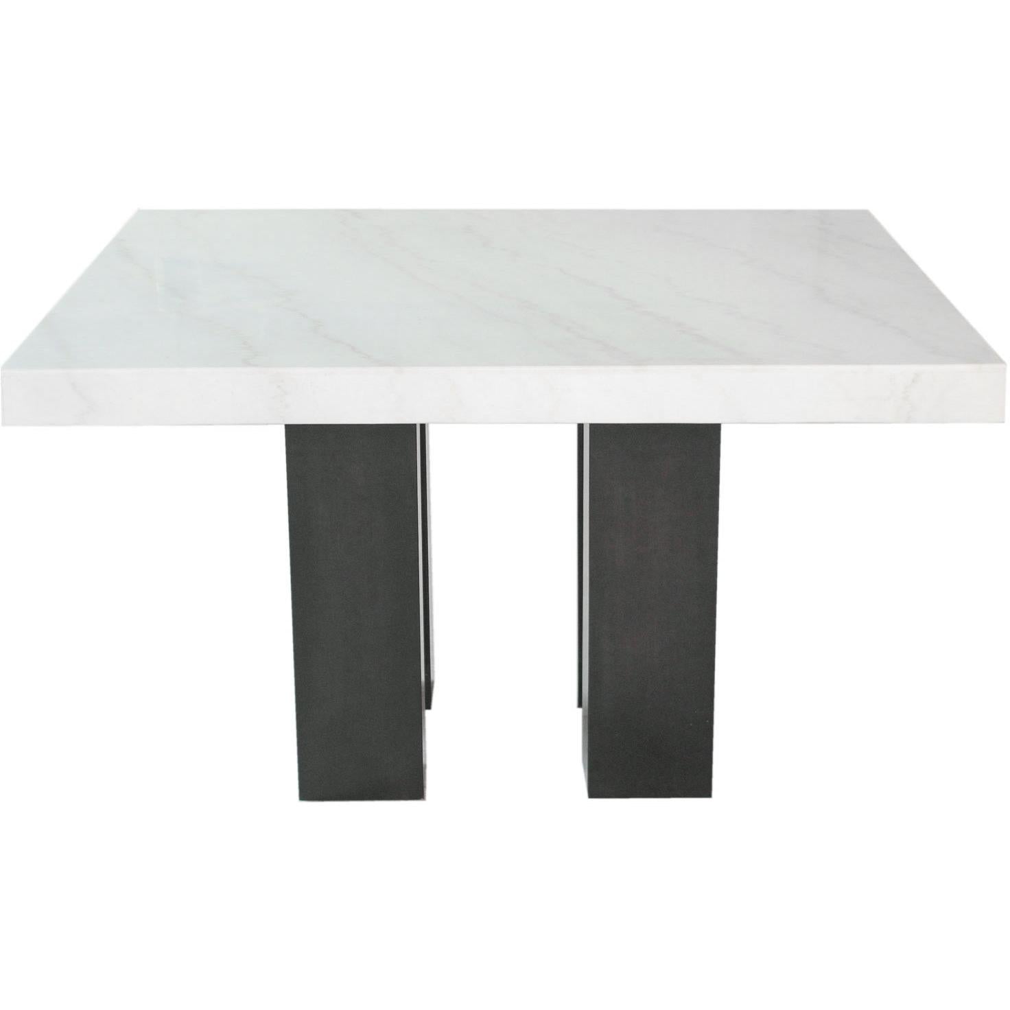  Steve Silver Furniture Square Camila Counter Height Dining Table with Marble Top CM540PB/CM540PT IMAGE 2