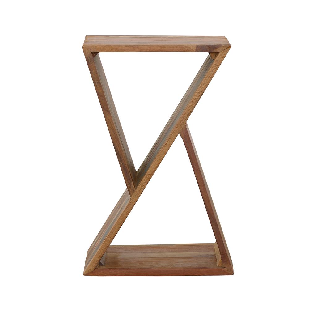  Coaster Furniture Lily 910180 Solid Reclaimed Wood Accent Side Table - Natural IMAGE 1