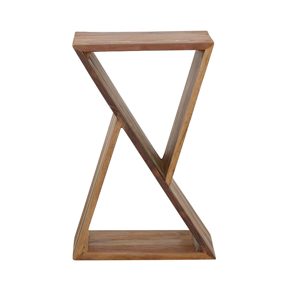  Coaster Furniture Lily 910180 Solid Reclaimed Wood Accent Side Table - Natural IMAGE 4