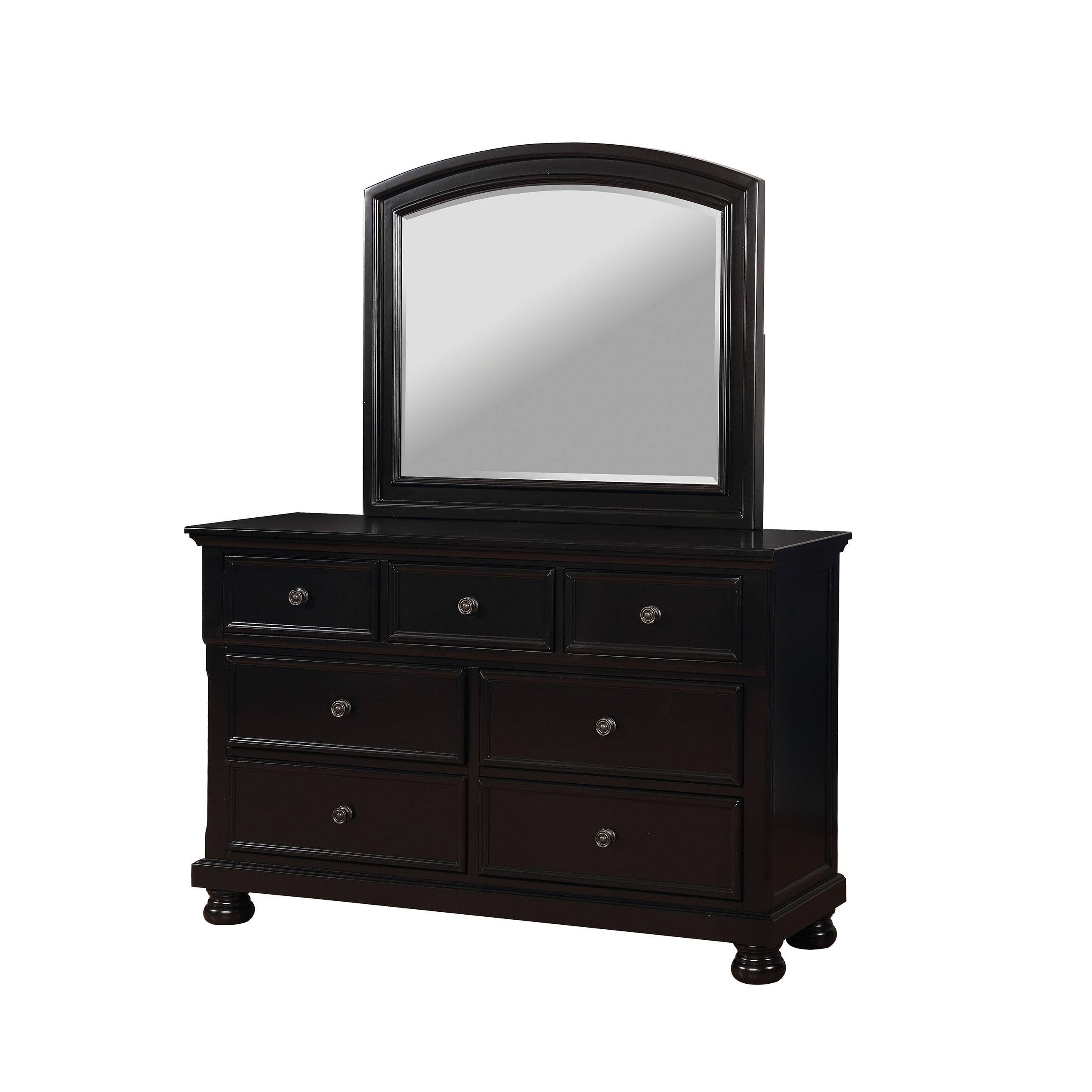  Furniture of America Castor Dresser Mirror CM7590BK-M IMAGE 2