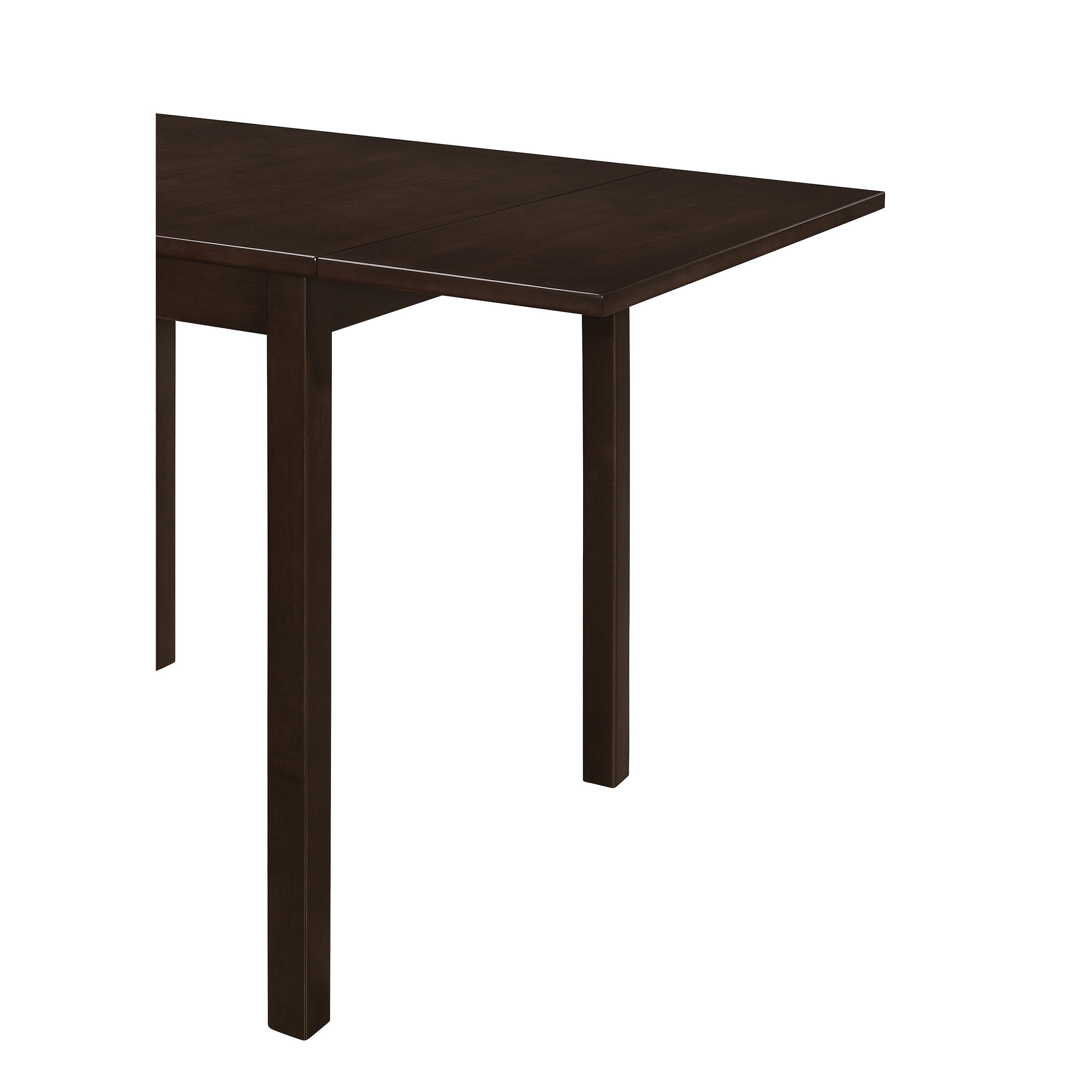  Coaster Furniture Kelso 190821 Rectangular 52-inch Extension Dining Table - Cappuccino IMAGE 4