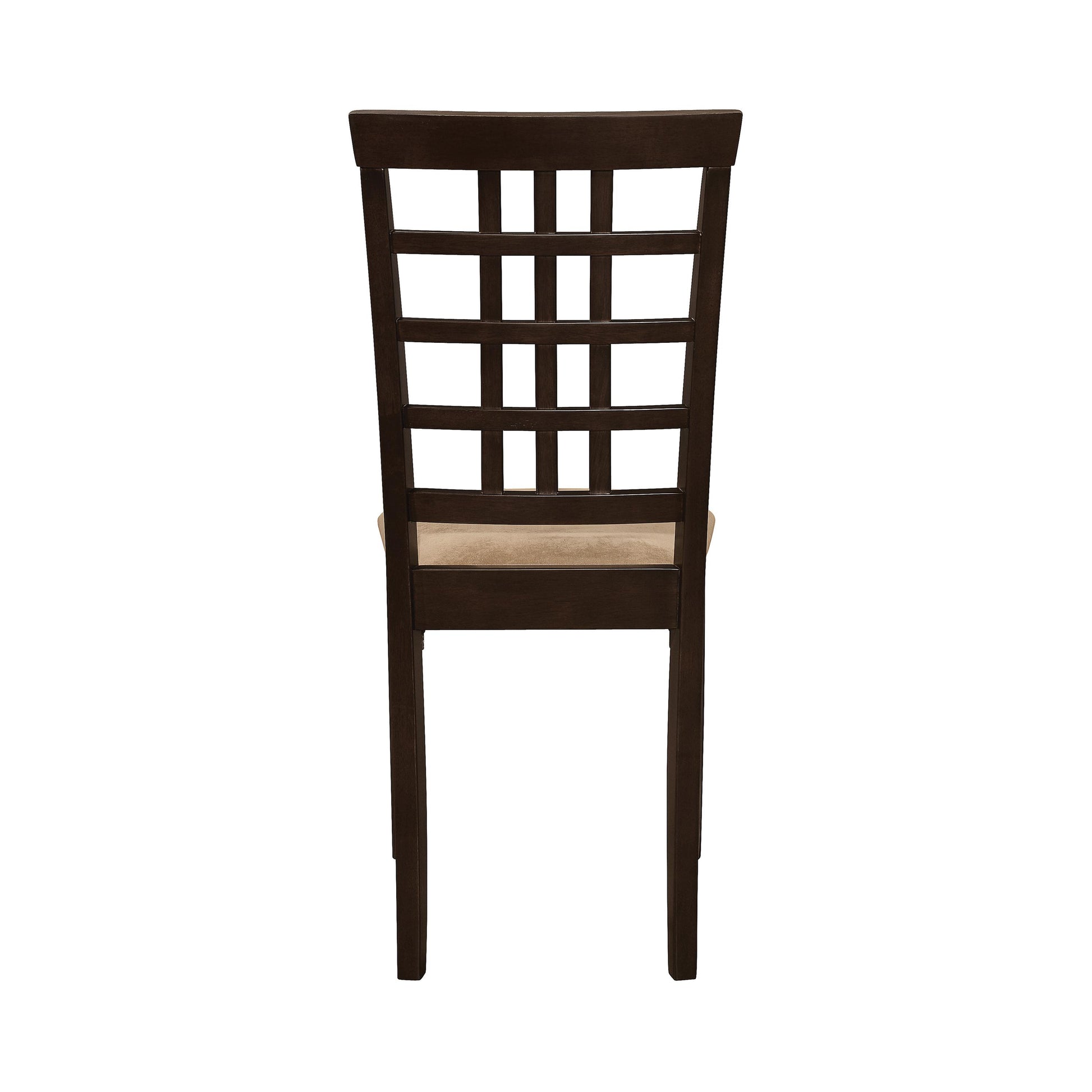  Coaster Furniture Kelso 190822 Lattice Back Dining Side Chair - Cappuccino (Set of 2) IMAGE 6