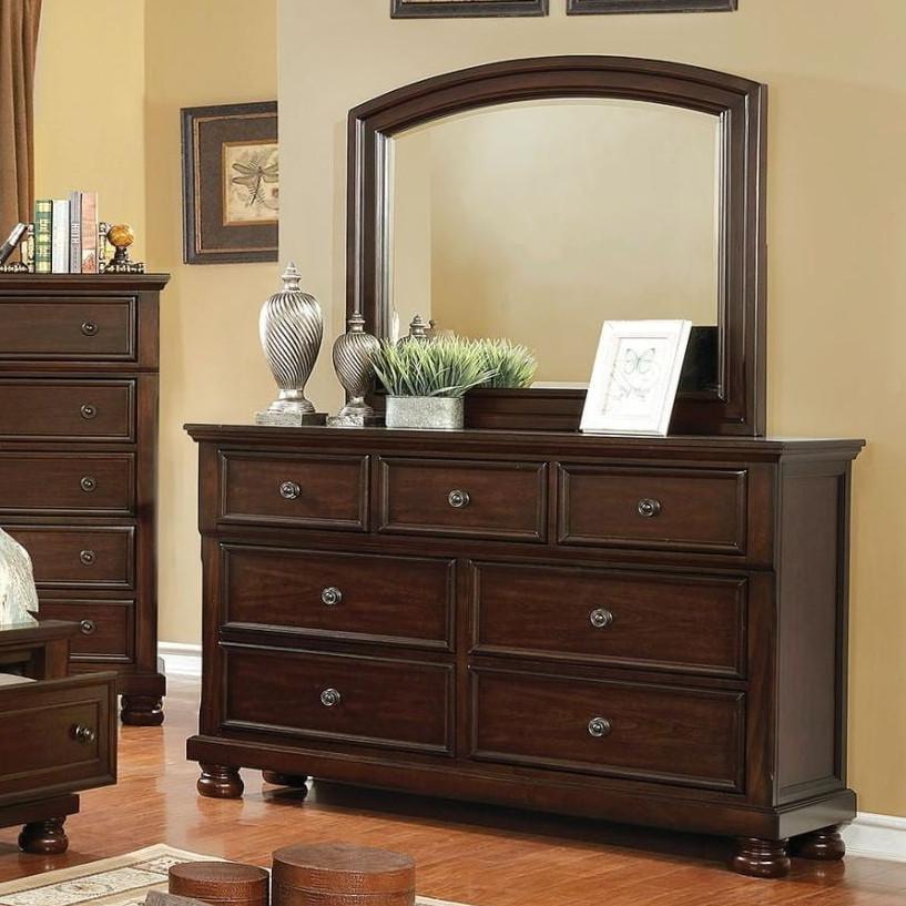  Furniture of America Castor Dresser Mirror CM7590CH-M IMAGE 3