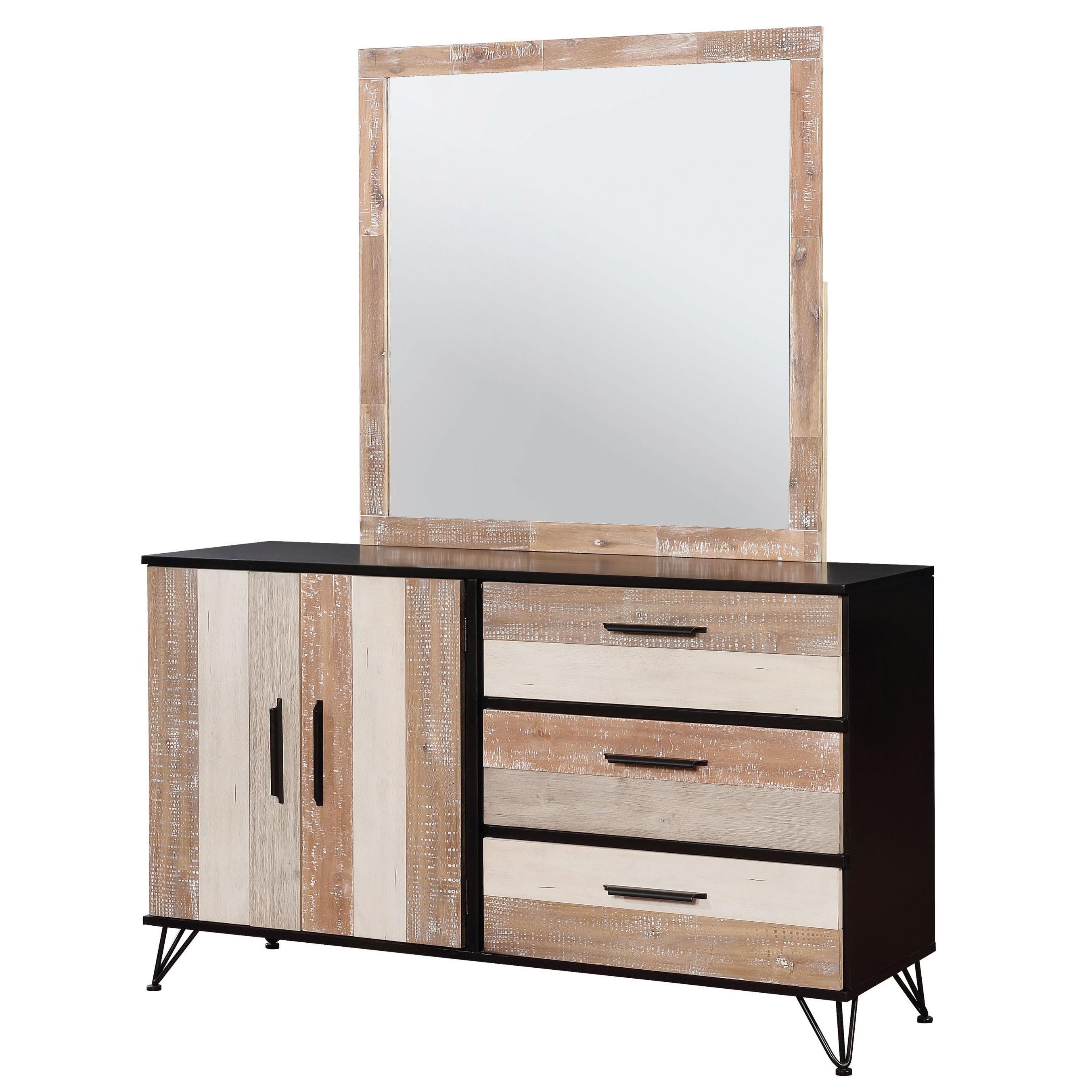  Furniture of America Haddel Dresser Mirror CM7592EX-M IMAGE 2