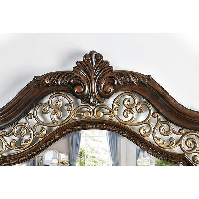  Size_California King  -- Furniture of America Menodora Sleigh Bed IMAGE 3