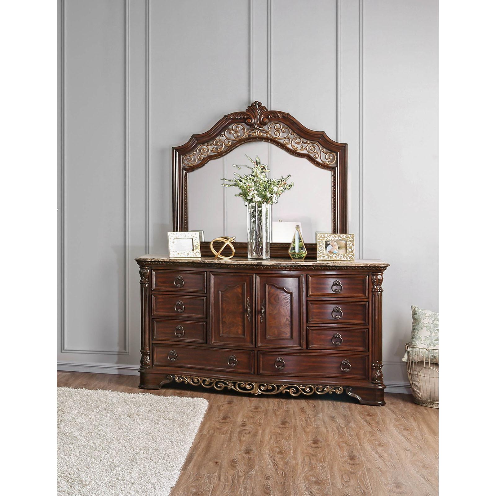  Furniture of America Menodora Dresser Mirror CM7311M IMAGE 4