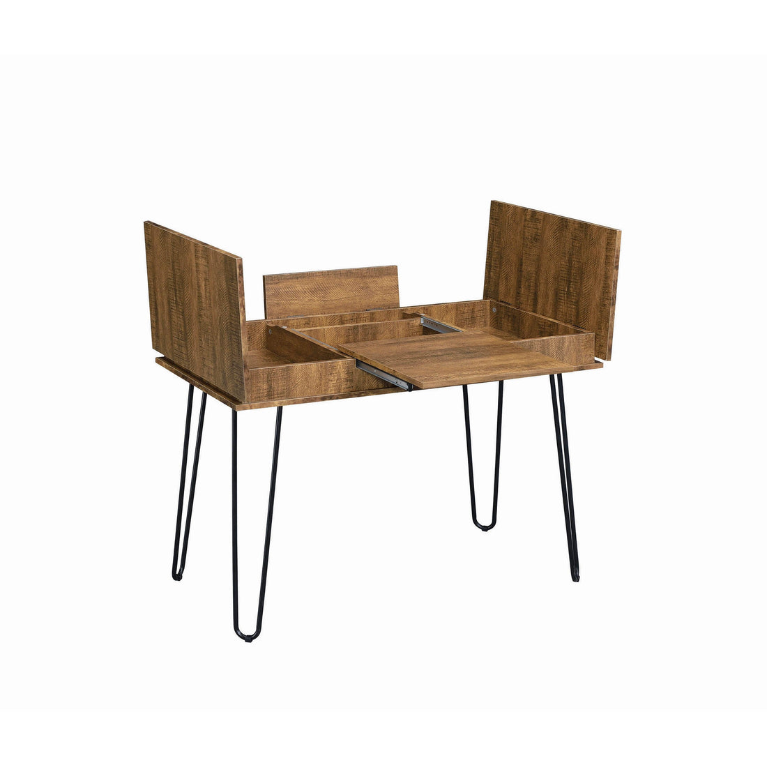  Coaster Furniture Sheeran 802011 47-inch Writing Desk with Storage - Rustic Amber IMAGE 1