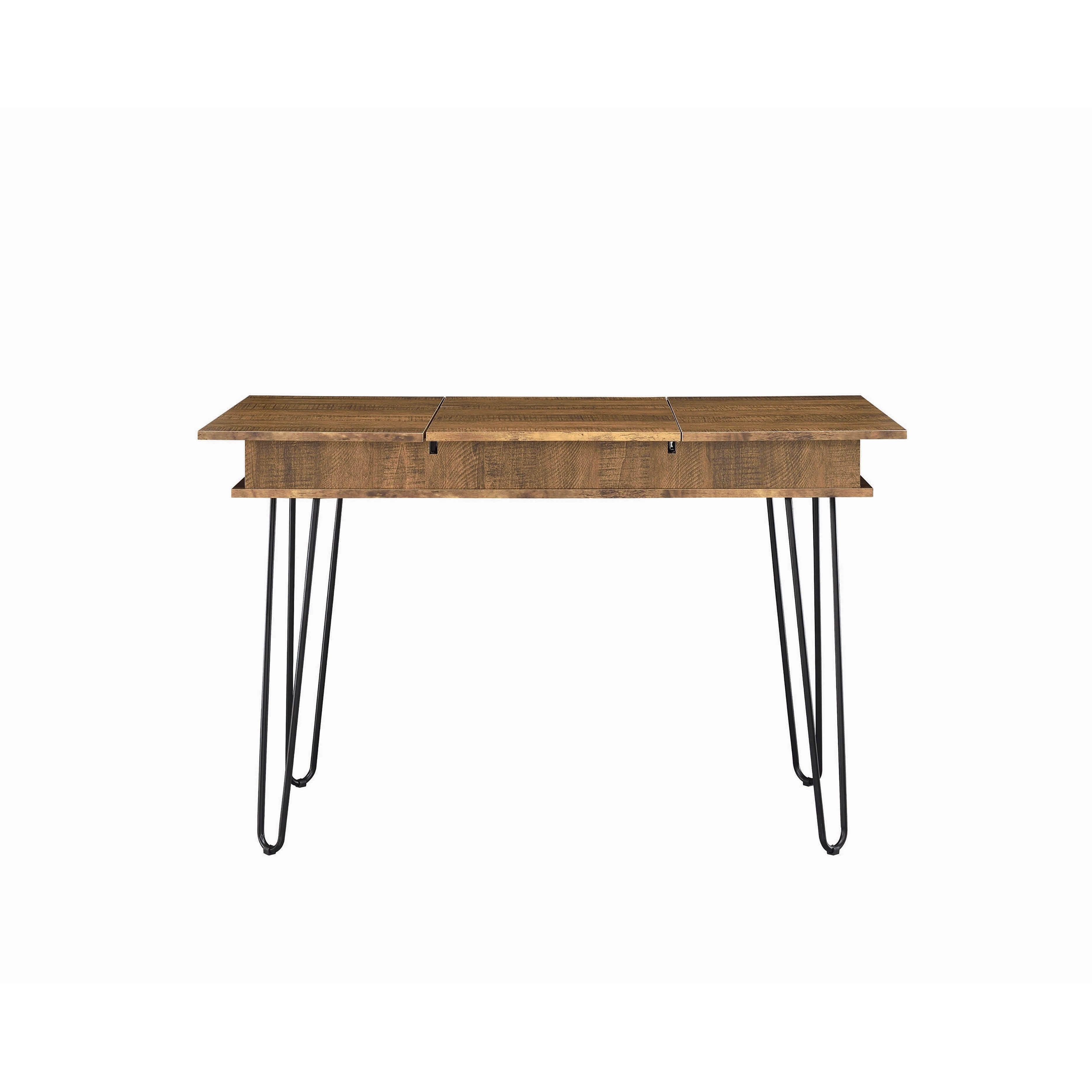  Coaster Furniture Sheeran 802011 47-inch Writing Desk with Storage - Rustic Amber IMAGE 3