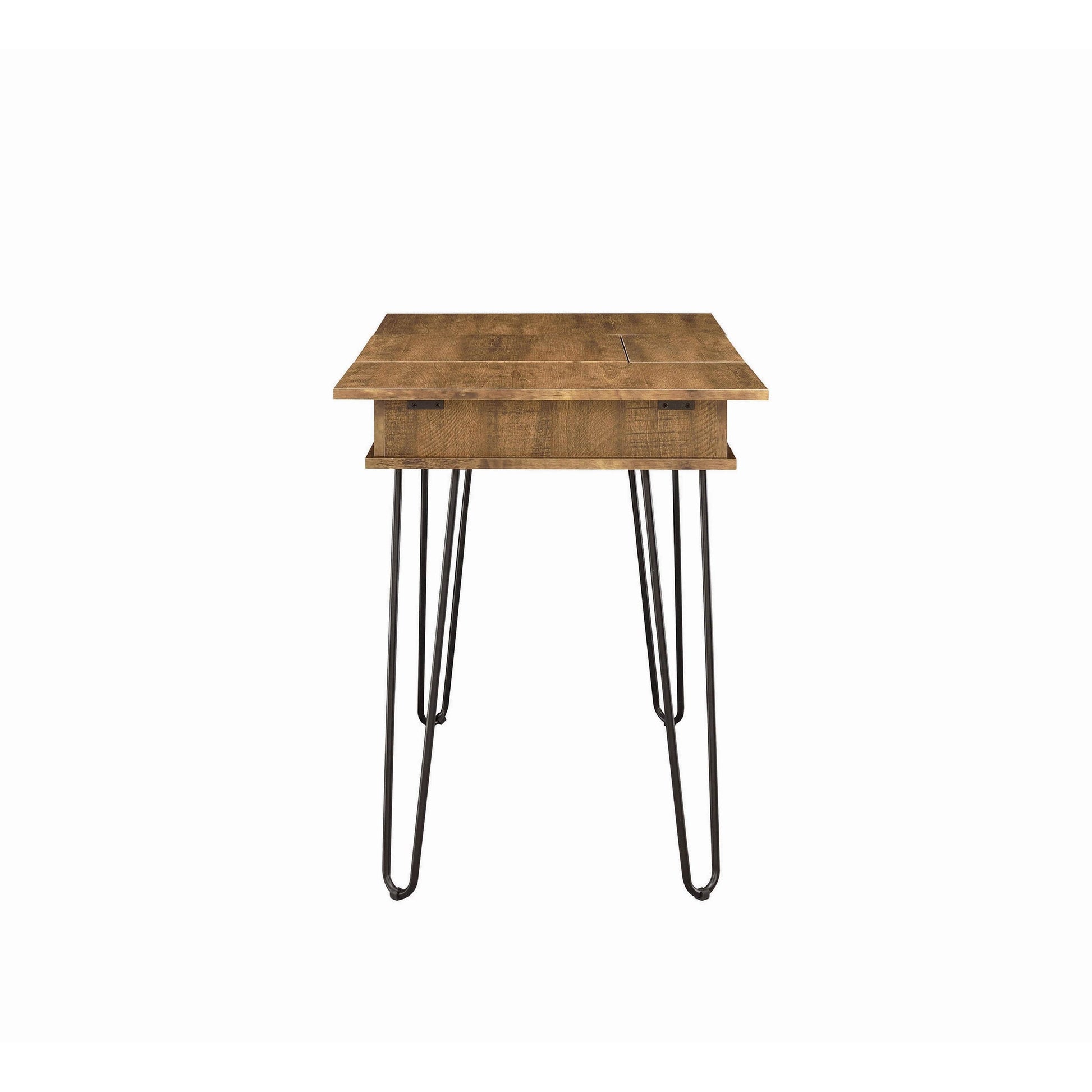  Coaster Furniture Sheeran 802011 47-inch Writing Desk with Storage - Rustic Amber IMAGE 4