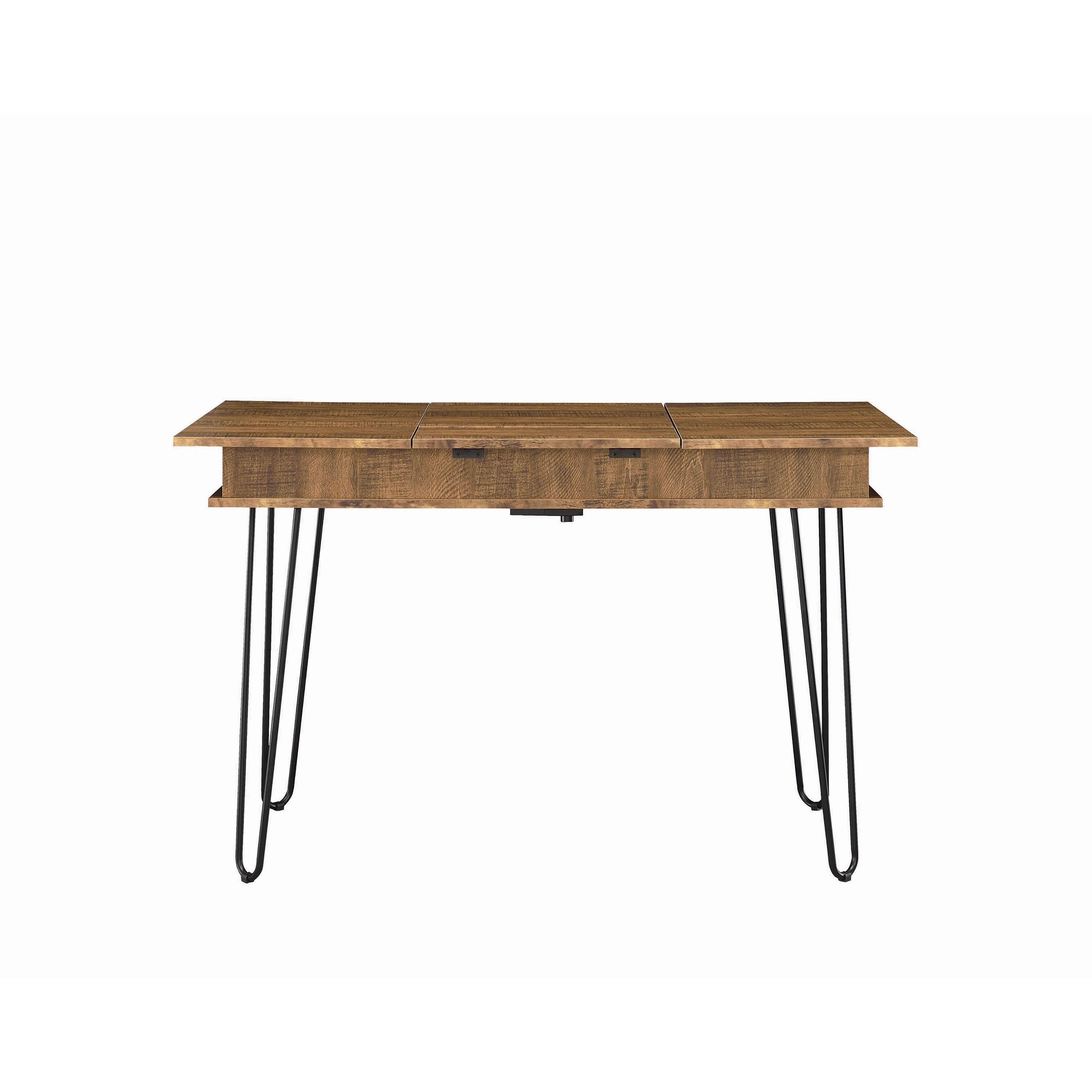  Coaster Furniture Sheeran 802011 47-inch Writing Desk with Storage - Rustic Amber IMAGE 5