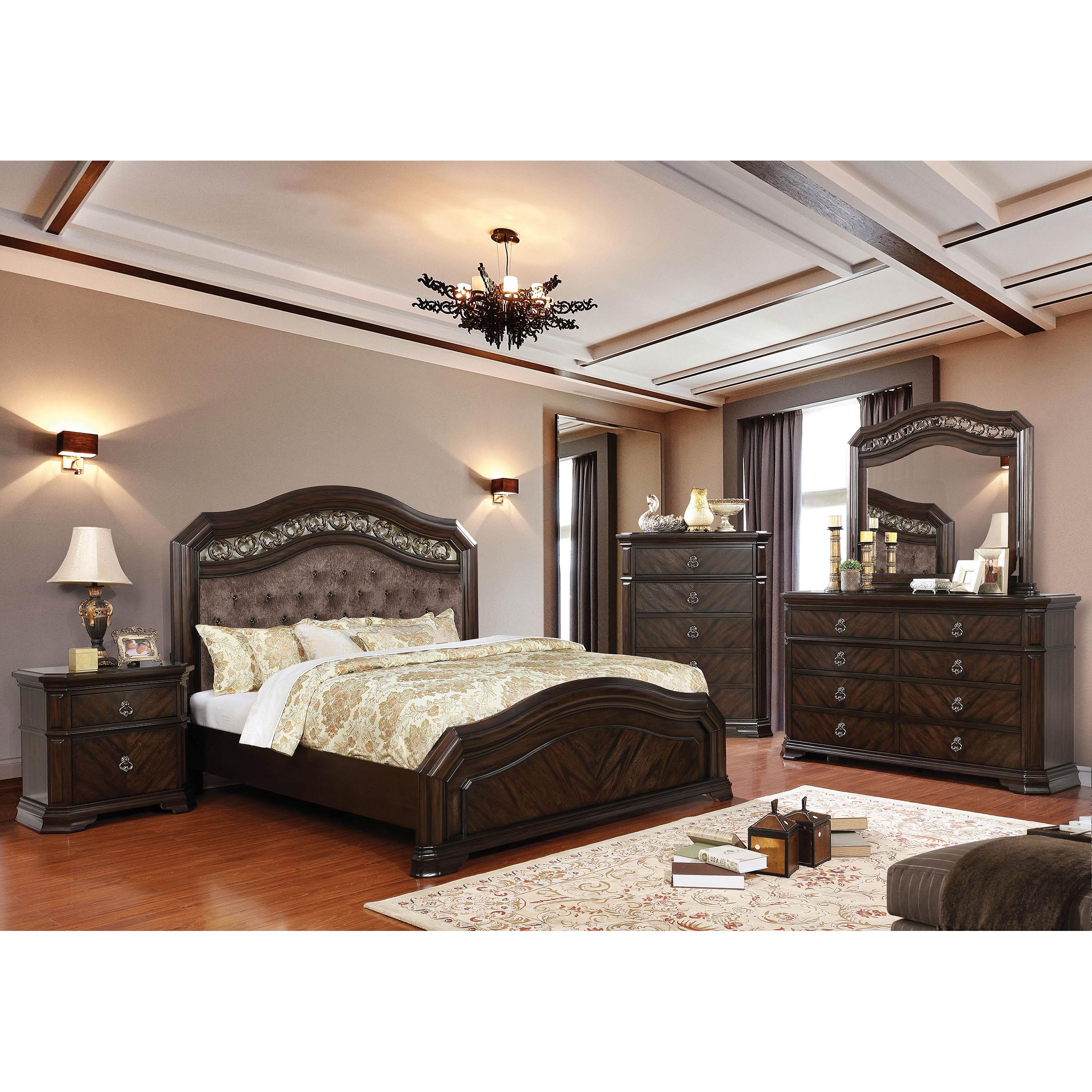  Furniture of America Calliope King Upholstered Panel Bed CM7752EK-BED IMAGE 5