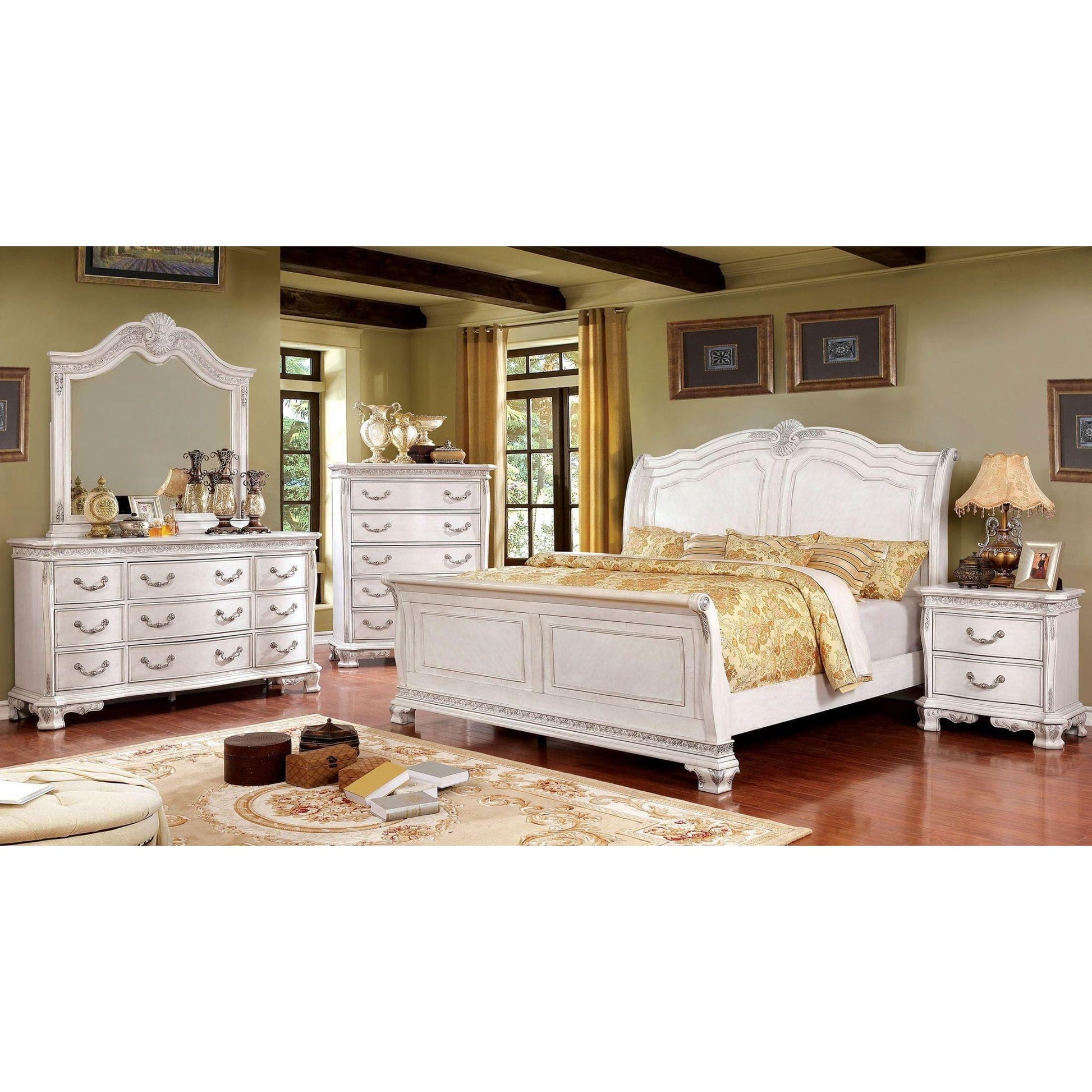  Furniture of America Isidora CM7799WH-EK King Bed IMAGE 5