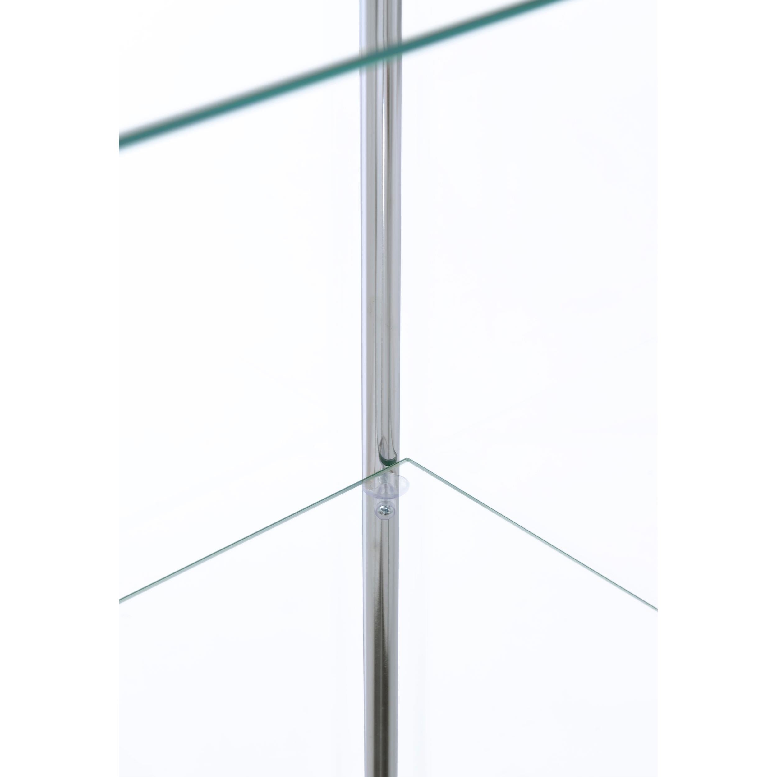  Coaster Furniture Bellatrix 951072 4-shelf Clear Glass Curio Cabinet - White IMAGE 11