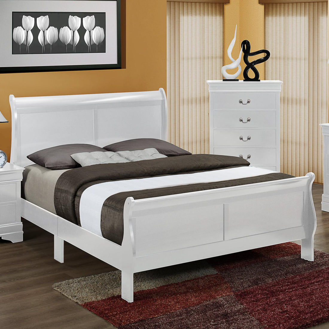  Size_Full  -- Louis Philip Bed IMAGE 1