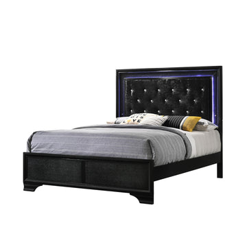  Size_Full  -- Crown Mark Micah Upholstered Panel Bed IMAGE 1