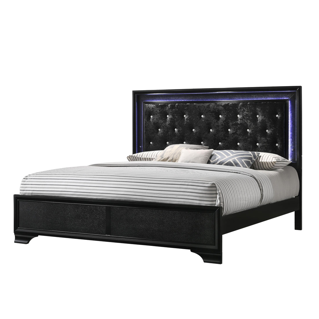  Size_Full  -- Micah Upholstered Panel Bed IMAGE 1