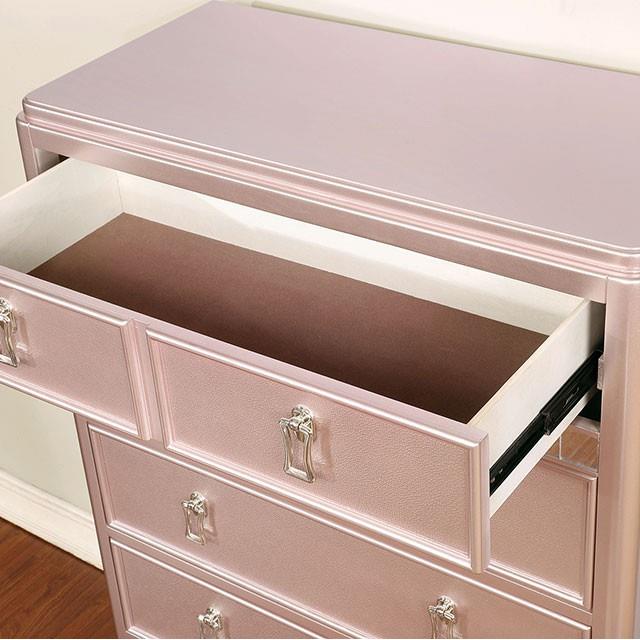  Furniture of America Avior 5-Drawer Chest CM7170RG-C IMAGE 3