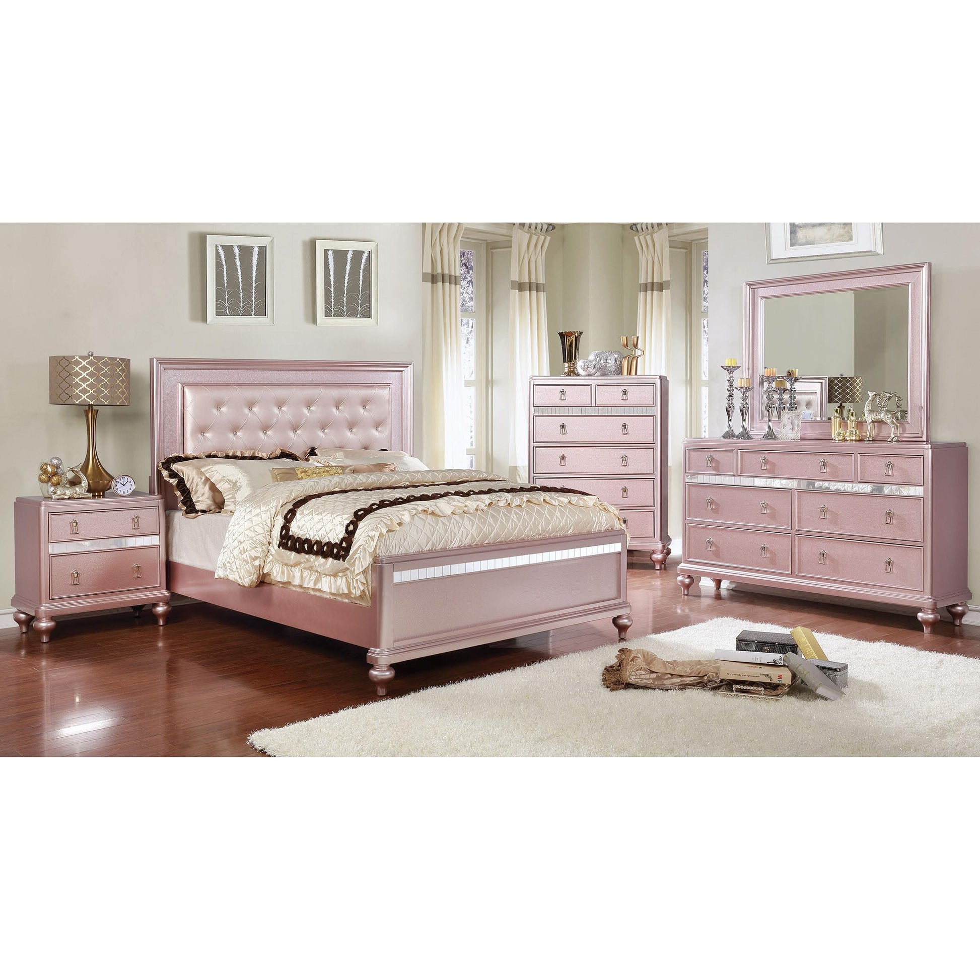  Furniture of America Avior Dresser Mirror CM7170RG-M IMAGE 3