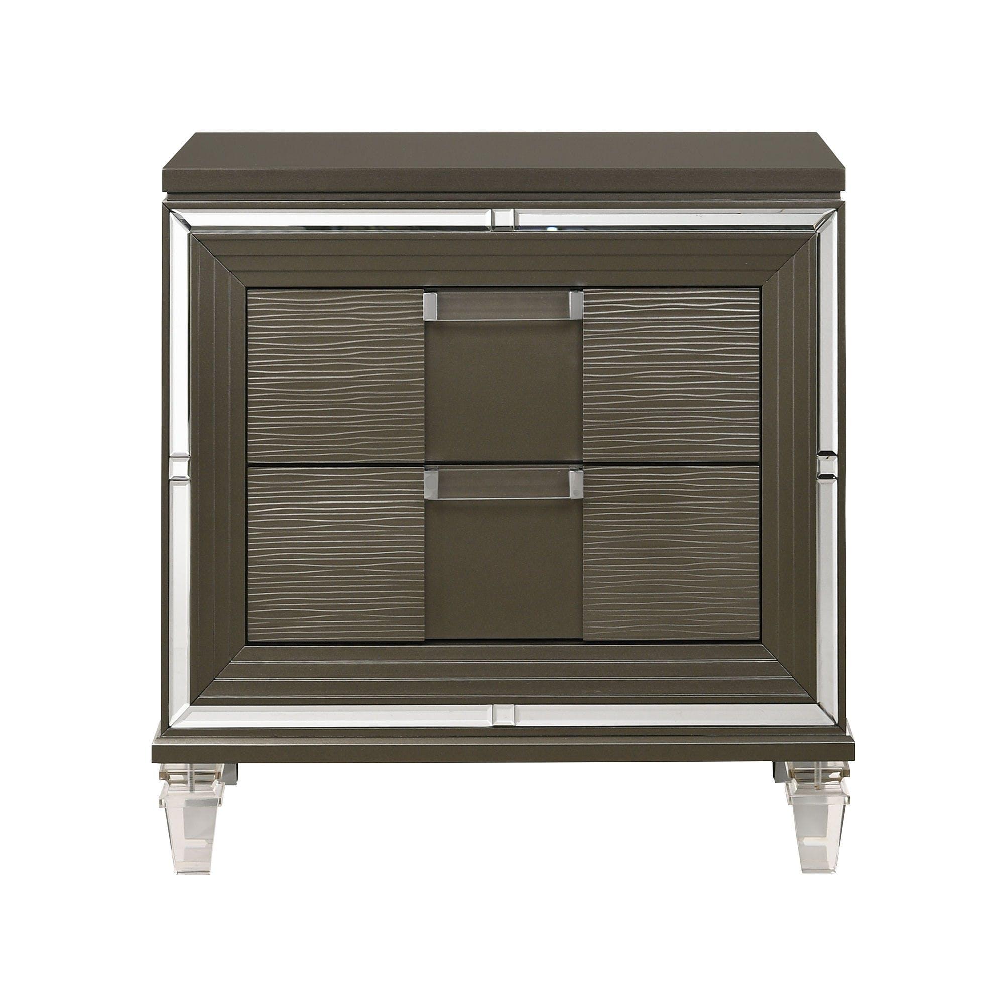  Elements International Twenty Nine 2-Drawer Nightstand TN600NS IMAGE 1