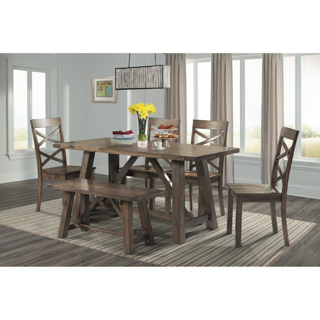  Elements International Renegade 6 pc Dinette DRN1006DS IMAGE 1
