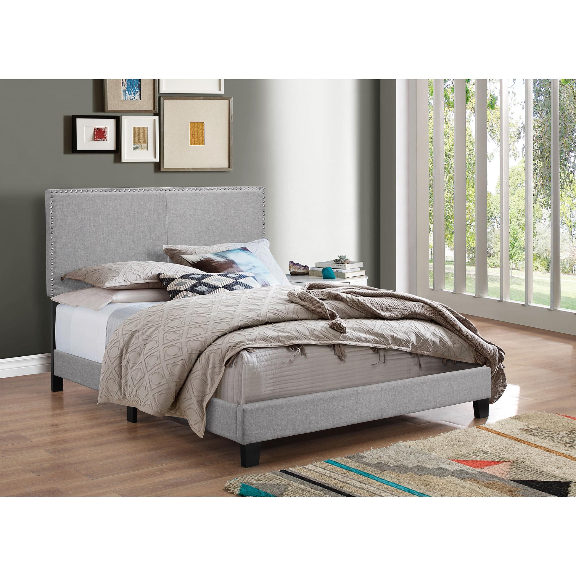  Size_Twin  -- Erin 5271GY-T-NH Twin Bed IMAGE 3