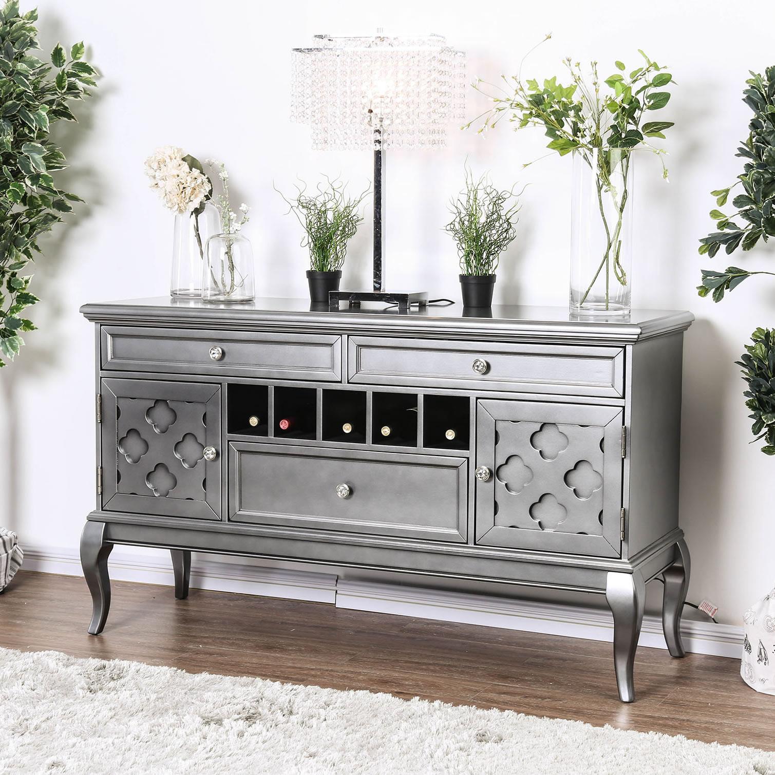  Furniture of America Amina Server CM3219GY-SV IMAGE 1