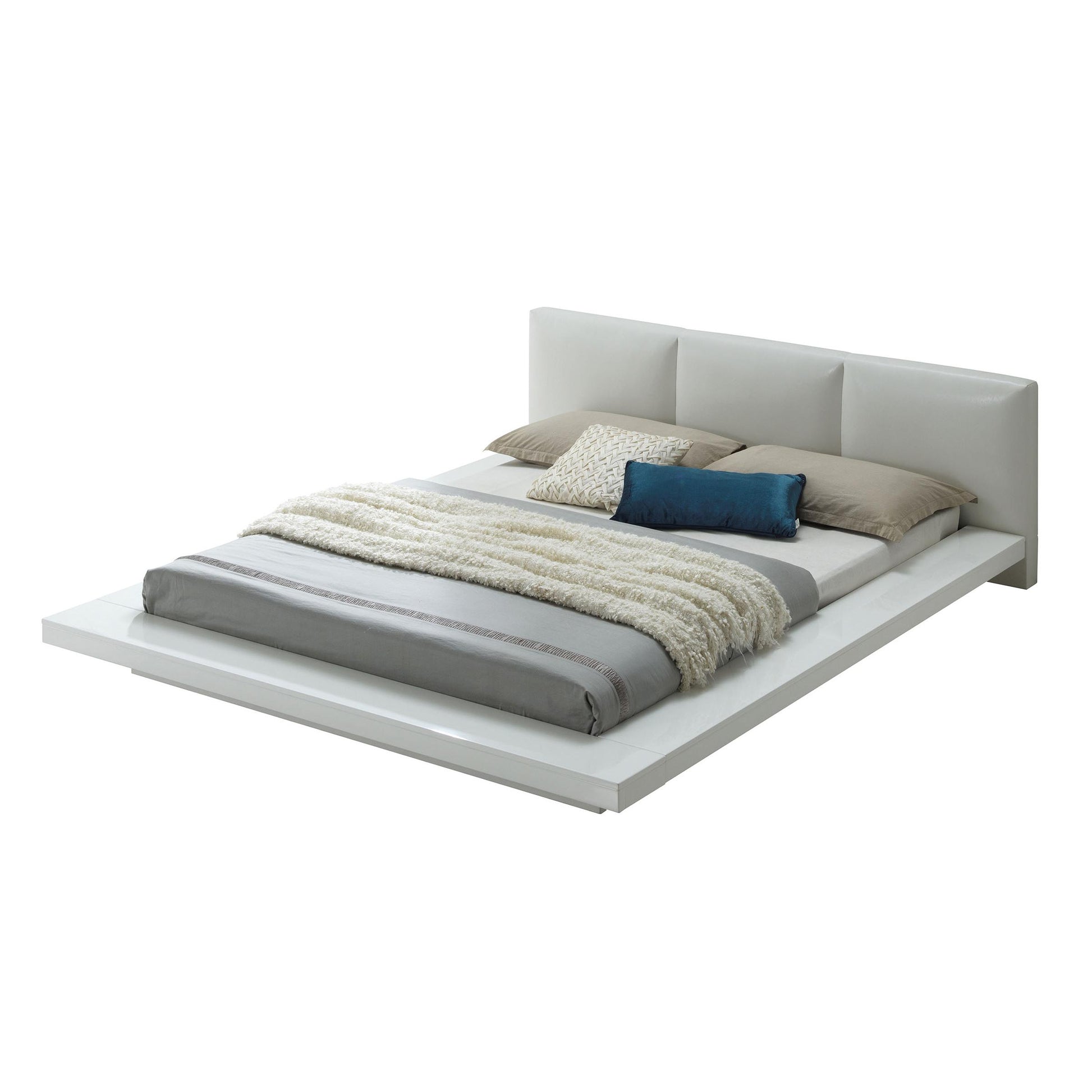  Size_Queen  -- Furniture of America Christie Upholstered Platform Bed IMAGE 1