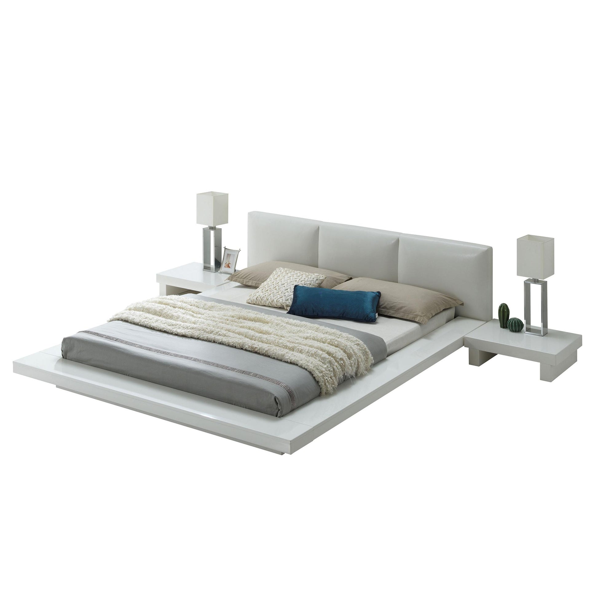  Size_Queen  -- Furniture of America Christie Upholstered Platform Bed IMAGE 3