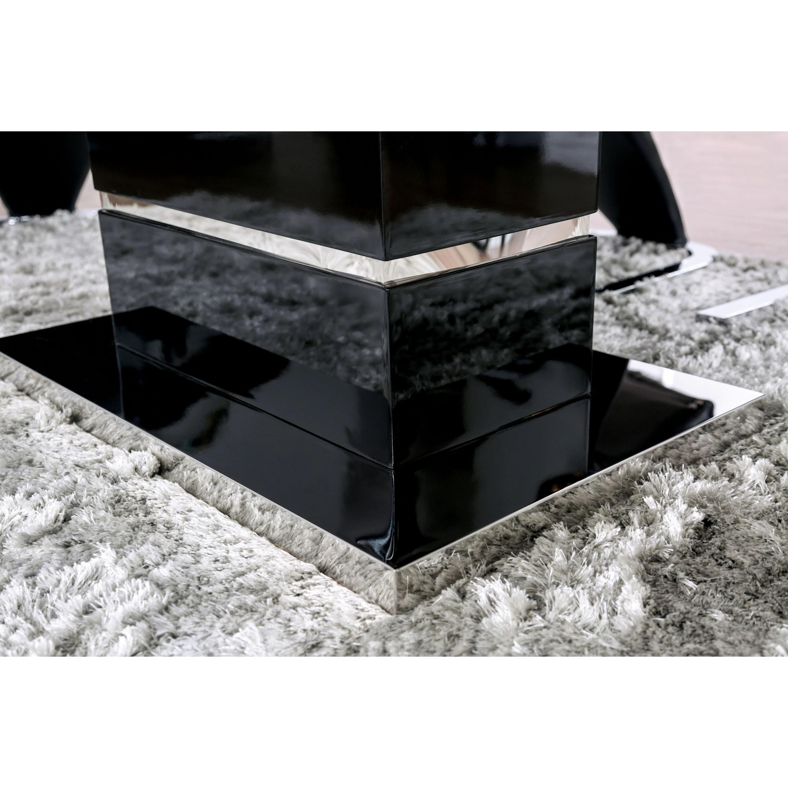  Furniture of America Midvale Dining Table with Pedestal Base CM3650BK-T-TABLE IMAGE 6