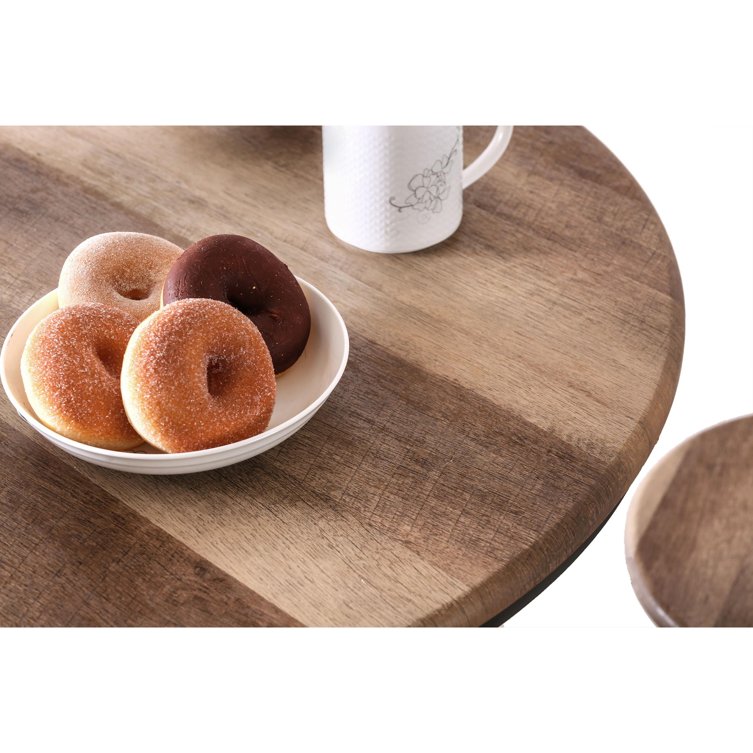  Furniture of America Round Foskey Pub Height Dining Table with Pedestal Base CM3367BT-TABLE IMAGE 4