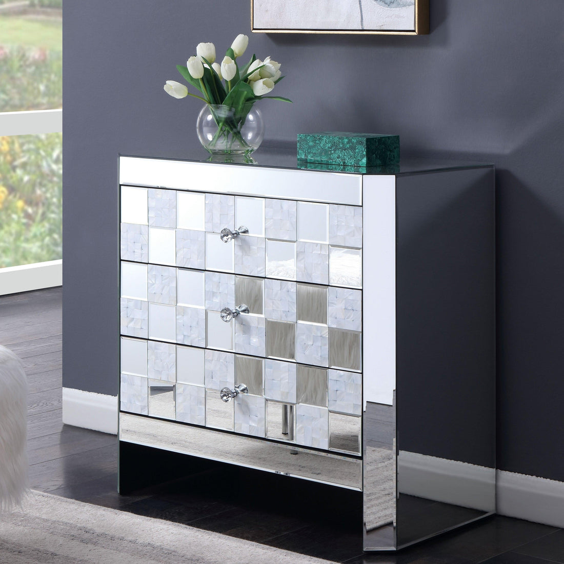  Furniture of America Lesedi End Table CM534ST-B IMAGE 1