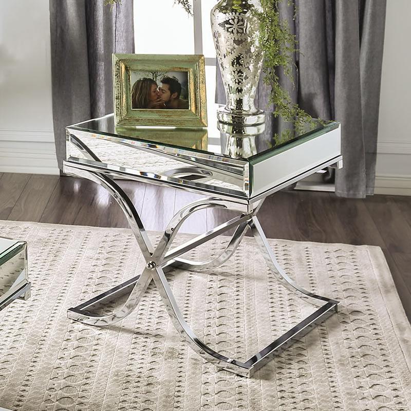  Furniture of America Sundance End Table CM4230CRM-E IMAGE 4