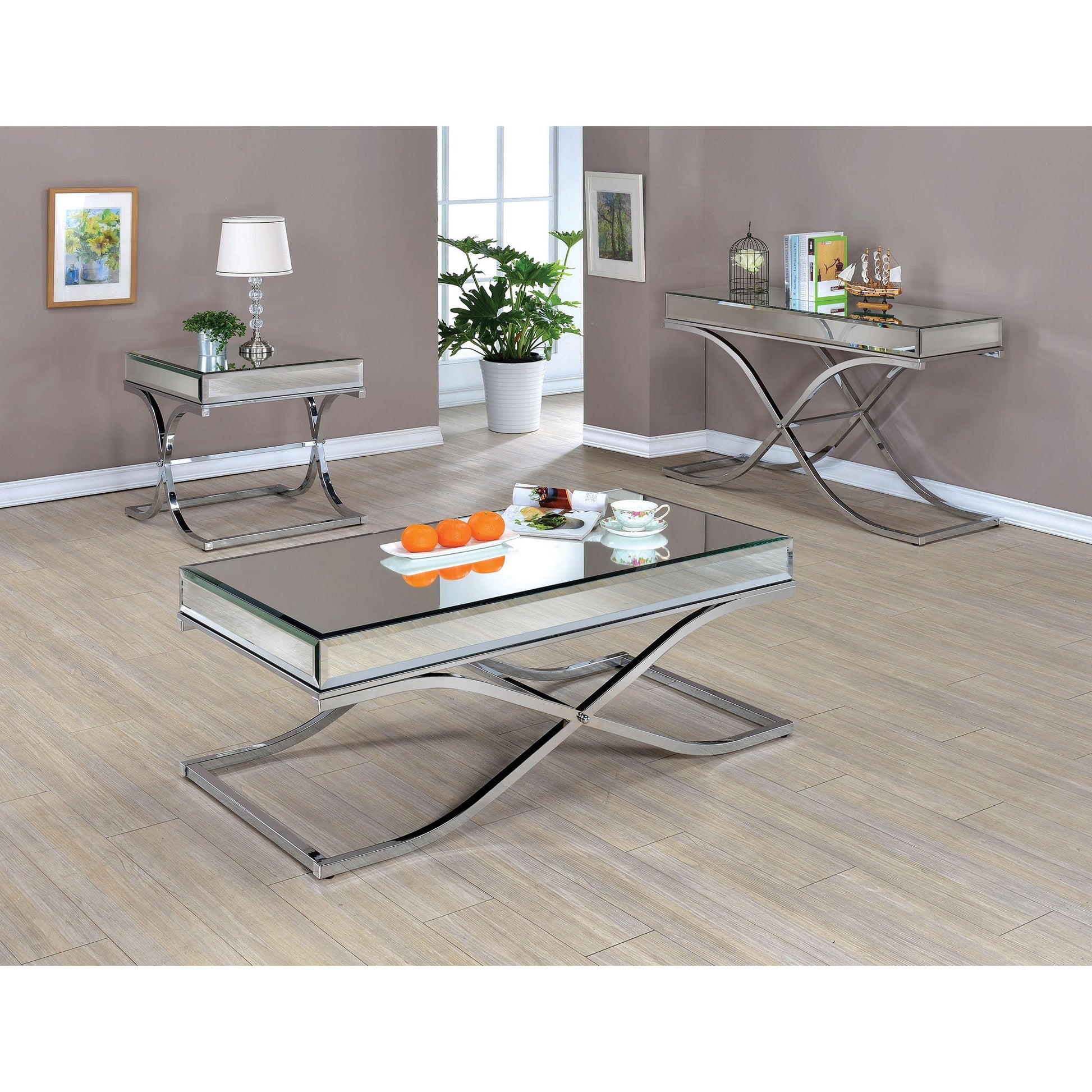  Furniture of America Sundance End Table CM4230CRM-E IMAGE 6