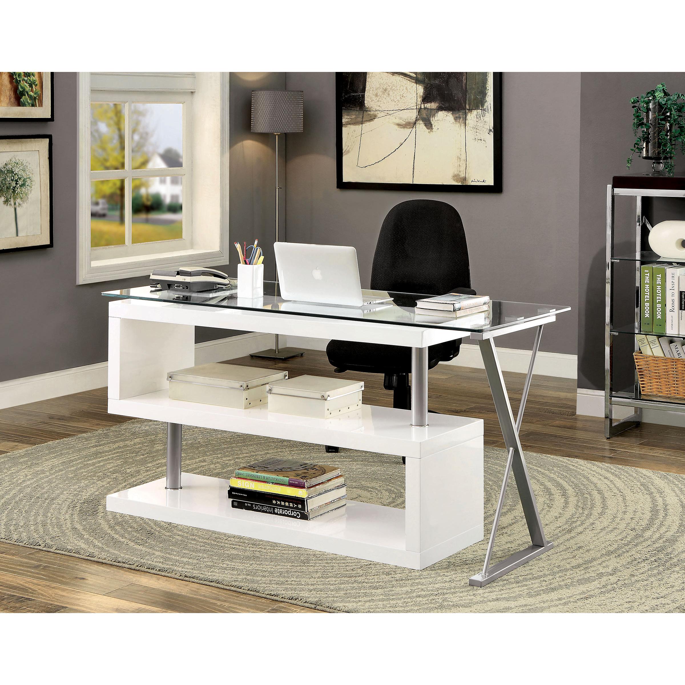  Furniture of America Office Desks Desks CM-DK6131WH IMAGE 2