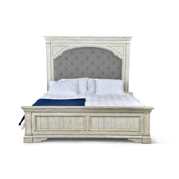  Steve Silver Furniture Highland Park King Upholstered Panel Bed HP900KFBW/HP900KHBW/HP900SRW IMAGE 1